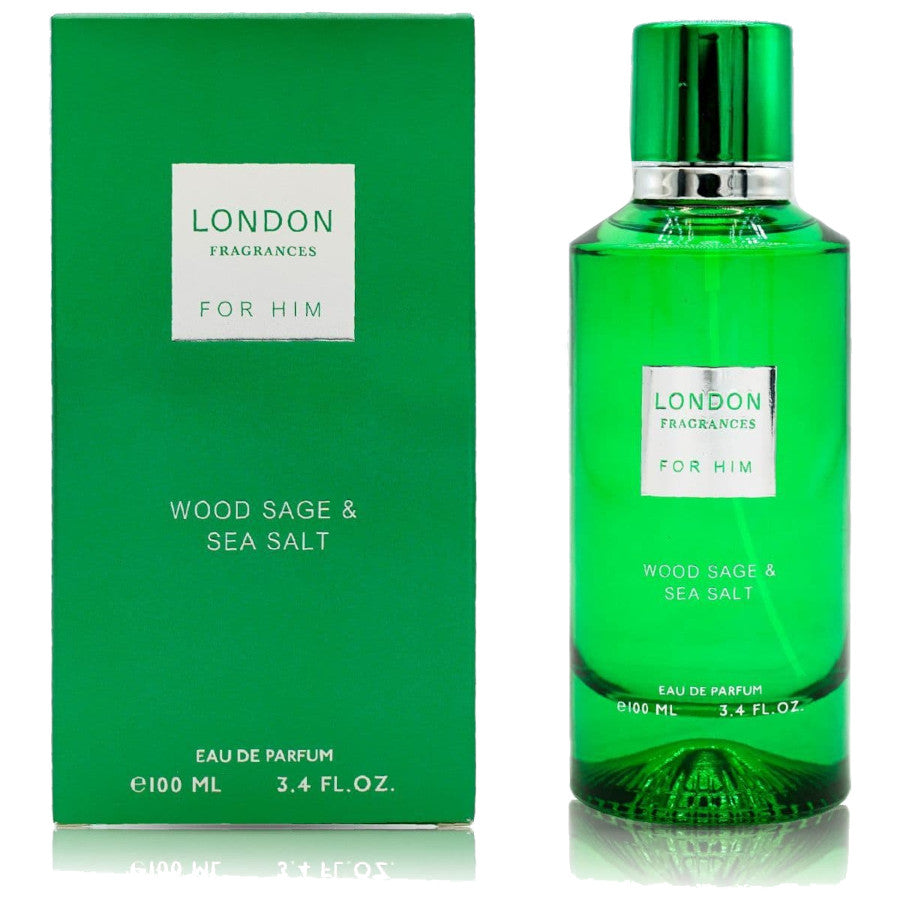 London Fragrances Wood Sage and Sea Salt 100ml Eau De Parfum