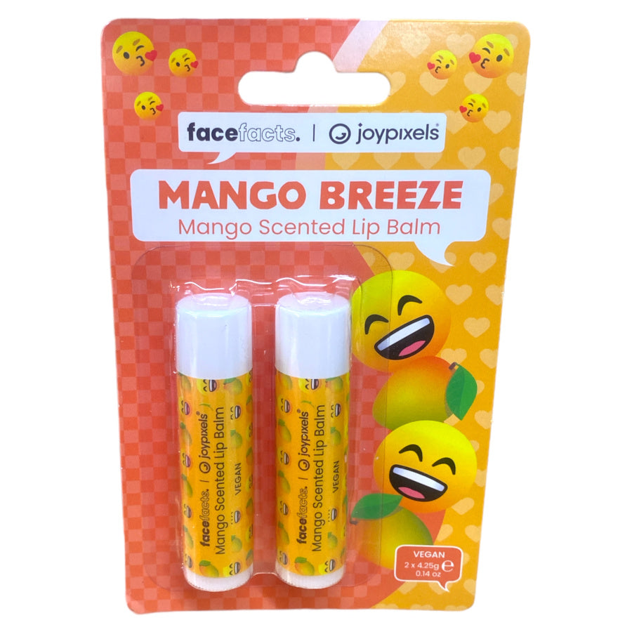 Face Facts Joypixels 2pcs Mango Breeze Mango Scented Lip Balm - 2 x 4.25g