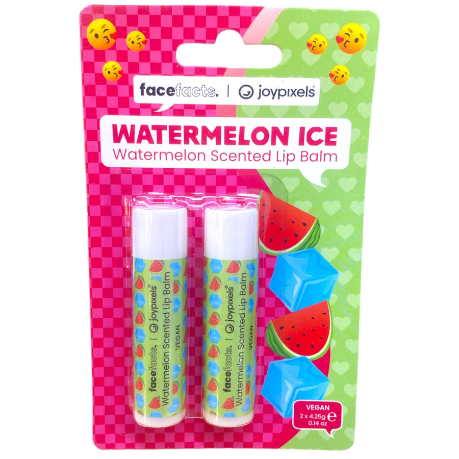 Face Facts Joypixels 2pcs Watermelon Ice Watermelon Scented Lip Balm - 2 x 4.25g