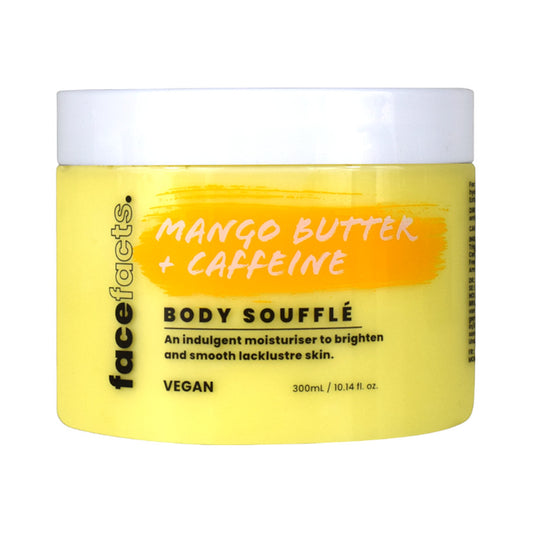 Face Facts Mango Butter + Caffeine Body Souffle Moisturiser - 300g