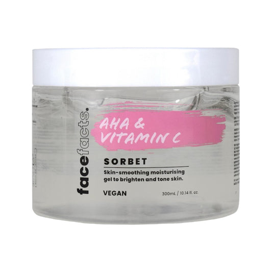 Face Facts AHA + Vitamin C Sorbet Moisturiser - 300g