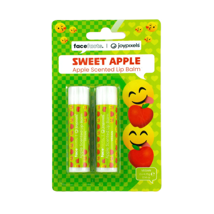 Face Facts Joypixels 2pcs Sweet Apple Scented Lip Balm - 2 x 4.25g