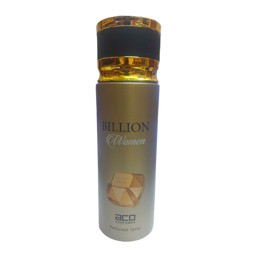 Aco Perfumes Billion Women Perfumed Deodorant - 200ml