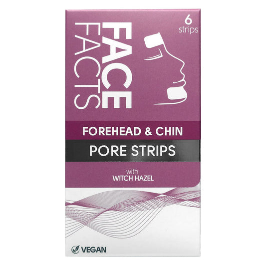 Face Facts Witch Hazel Forehead & Chin Pore Strips - 6 Strips