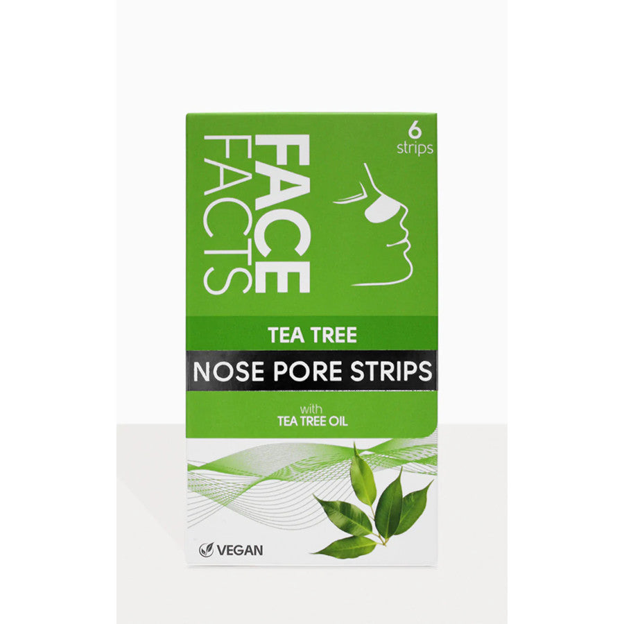 Face Facts Tea Tree Nose Pore Strips - 6 Strips