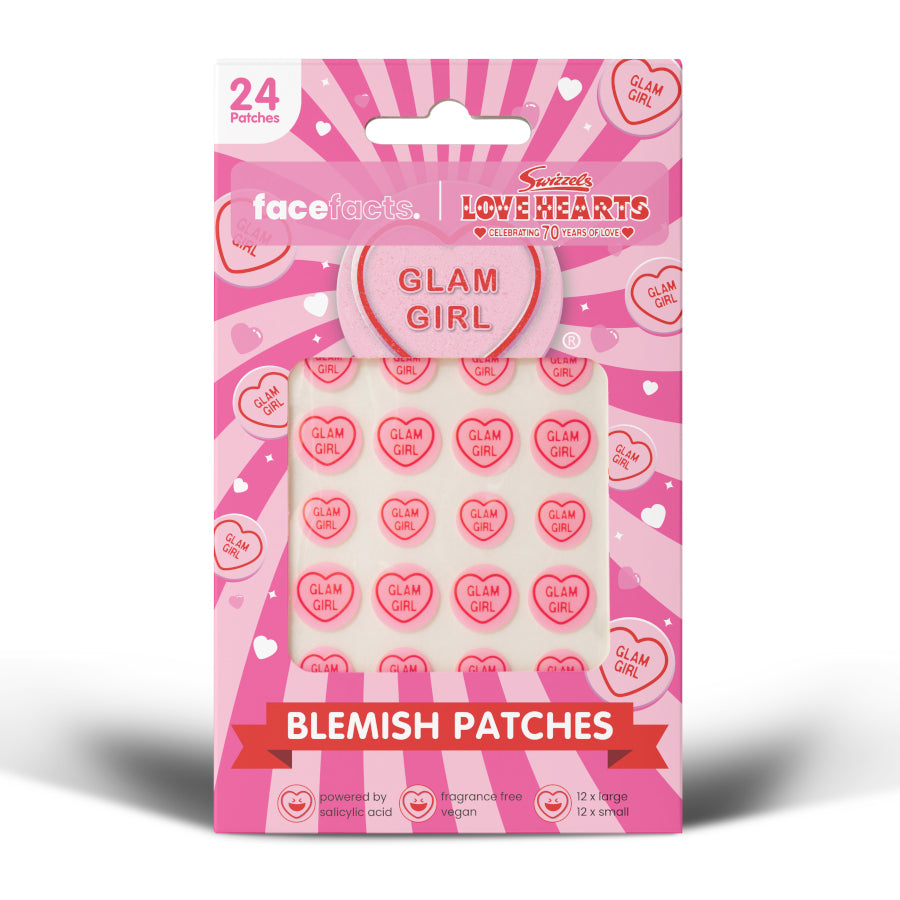 Face Facts Swizzels Love Hearts Glam Girl Blemish Patches - 24 Patches