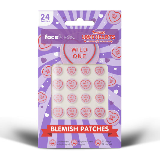 Face Facts Swizzels Love Hearts Wild One Blemish Patches - 24 Patches