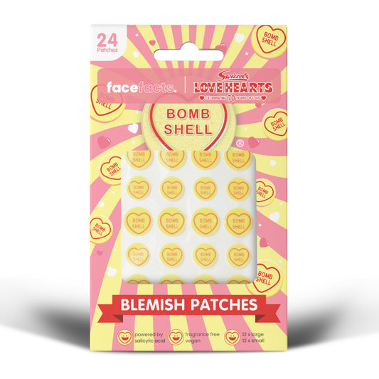 Face Facts Swizzels Love Hearts Bombshell Blemish Patches - 24 Patches