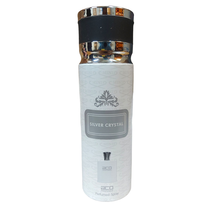 Aco Perfumes Silver Crystal Perfumed Deodorant - 200ml