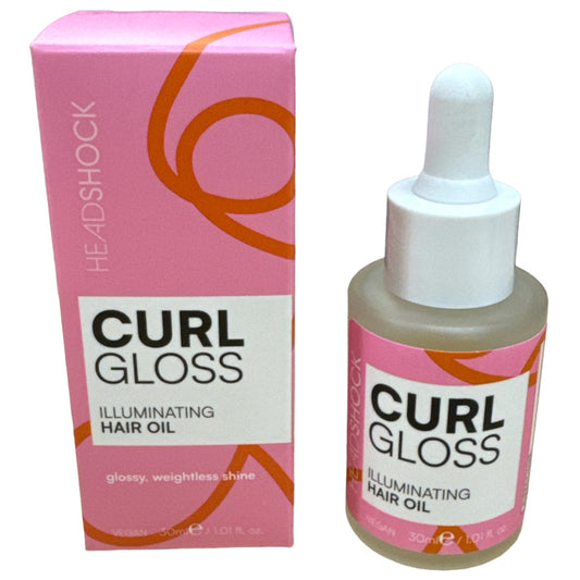 Face Facts Headshock Curl Gloss Illuminating Hair Oil - 30ml
