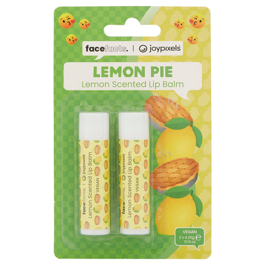 Face Facts Joypixels 2pcs Lemon Pie Lemon Scented Lip Balm - 2 x 4.25g