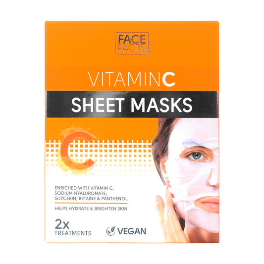 Face Facts Vitamin C Sheet Masks - 2 Treatments