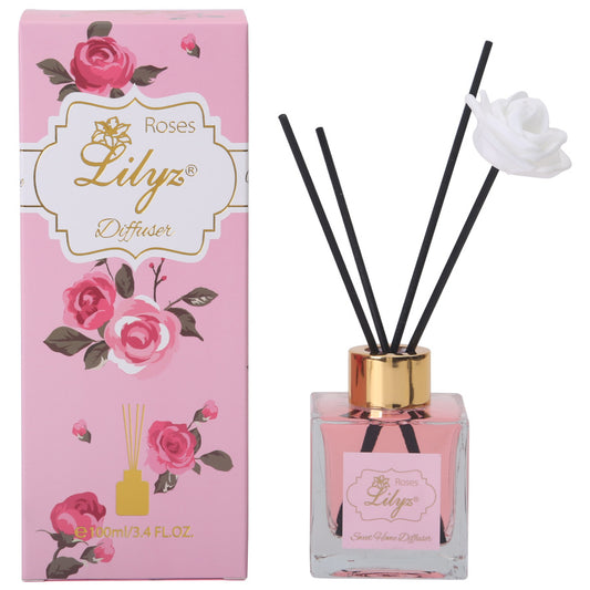 Lilyz Roses Scented Reed Diffuser - 100ml