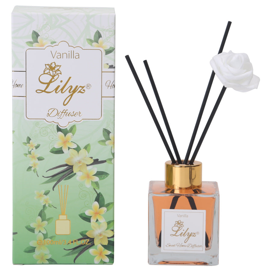 Lilyz Vanilla Scented Reed Diffuser - 100ml