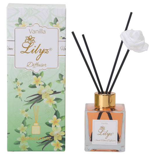 Lilyz Vanilla Scented Reed Diffuser - 100ml