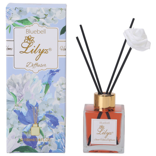 Lilyz Bluebell Scented Reed Diffuser - 100ml