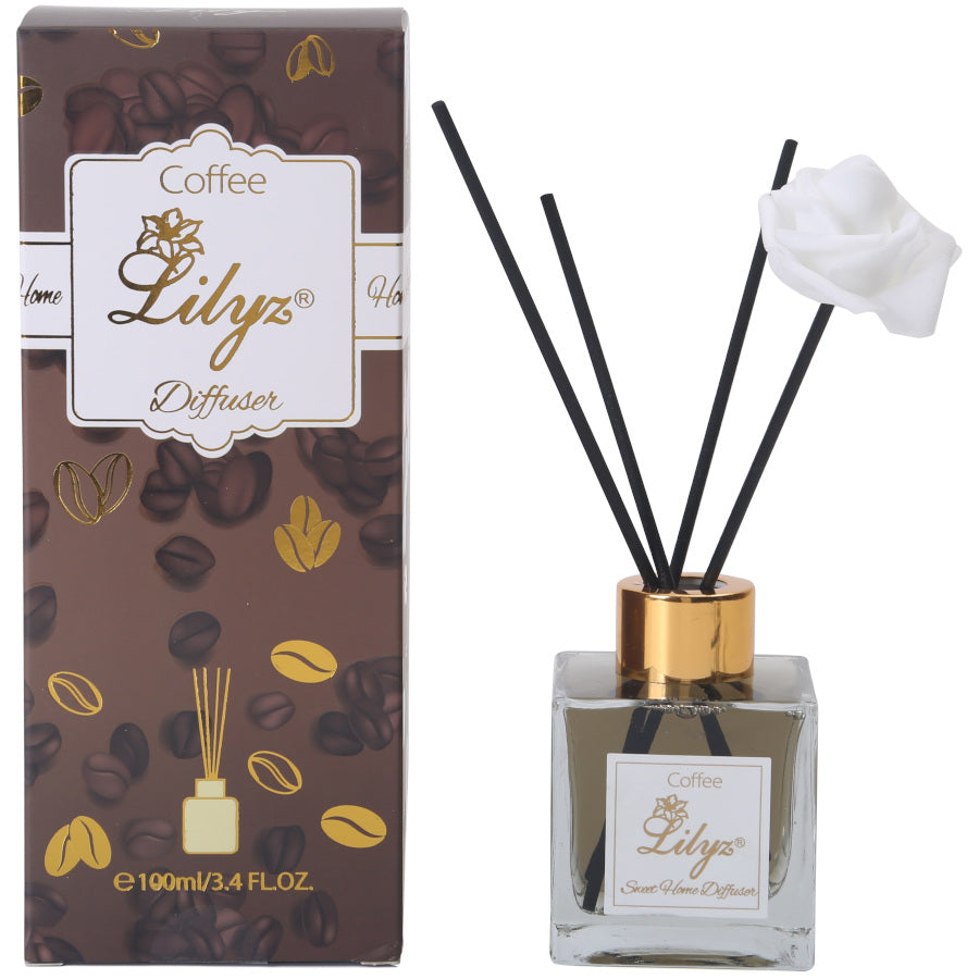 Lilyz Coffee Scented Reed Diffuser - 100ml