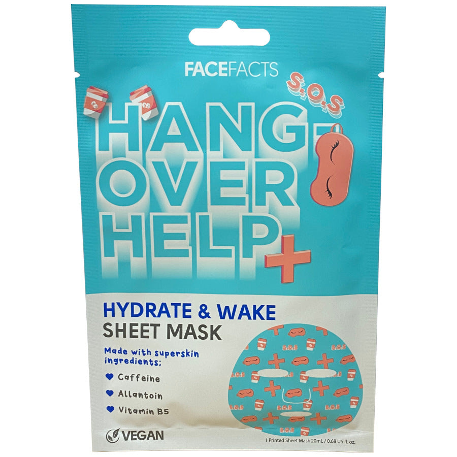 Face Facts Hang-Over Help+ Hydrate & Wake Sheet Mask - 20ml