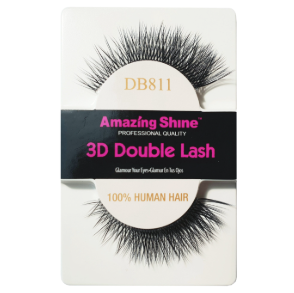 Amazing Shine 3D Double Human Hair Eyelashes