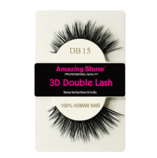 Amazing Shine 3D Double Human Hair Eyelashes