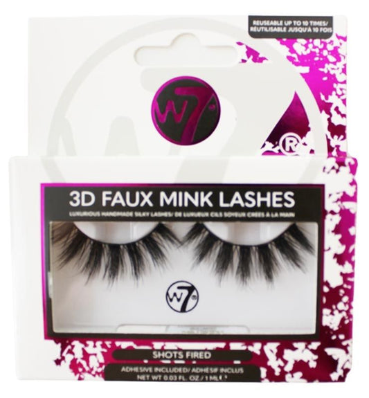 W7 Faux Mink 3D Lashes